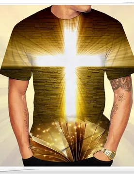 I Believe God Christian Men's Fashion T Shirts Cross Printing Tops Tees - Aliexpress - FashionsVida