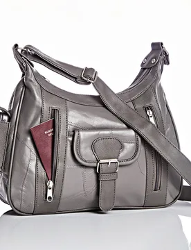Pagen Ledertasche "Patchwork" grau - 3Pagen - FashionsVida