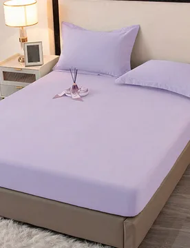 Pieza Sábana ajustada de unicolor, protector de colchón, funda de colchón, diseño de bolsillo profundo, suave y transpirable, se ajusta a varios t - Shein - FashionsVida