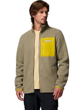 Jasper Ridge Pebbled Full Zip Fleece Herren Rollkragenpullover, grün M
