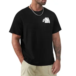 Cute Rabbit Pocket T-Shirt Big and Tall Solid Color T-Shirt