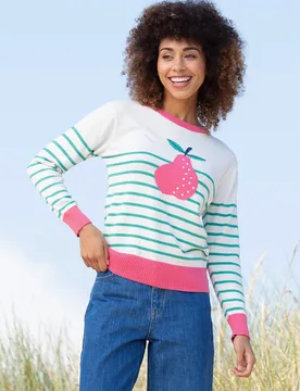 Womens Winspit Knit Jumper - Multicolour - Size Large - Kite Clothing - FashionsVida
