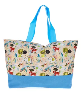 Borsa Mare Multicolor Con Animali 21R02 - FUN BEACH - FashionsVida