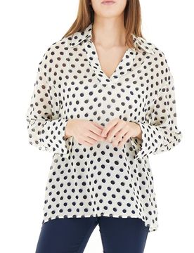 Blusa in viscosa AVORIO 42