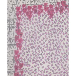 Zadig & Voltaire - Foulard de mujer de modal con corazones