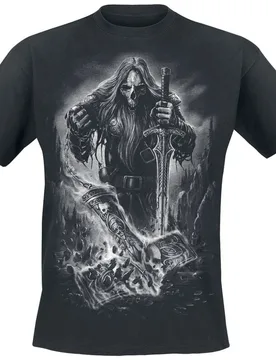 T-Shirt - Einherjar - S bis 4XL - für Männer - Größe XXL - schwarz - Männer - male - Toxic Angel - FashionsVida