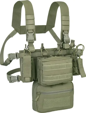 Tragesystem Chest Rig Combo Mini 900D Poly Molle - Schwarz Schwarz adult - DEFCON 5 - FashionsVida