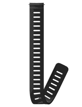 Bracelet d'extension 24 mm en silicone Black Suunto Dive 1