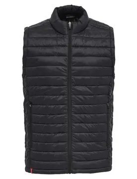 Gilet Red Quilted Black L