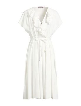 Midi-Kleid Damen Weiß 34,36,38 Damen