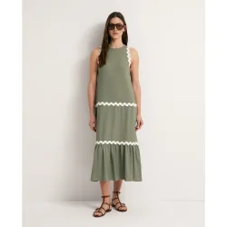Sfera - Vestido bambula tape