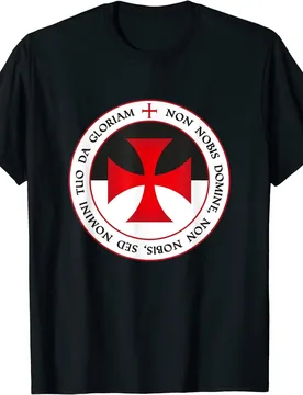 Knights Templar Cross Christian Crusader Motto T-Shirt 100% Cotton O-Neck Summer Short Sleeve Casual Mens T-shirt Size S-3XL - Aliexpress - FashionsVida