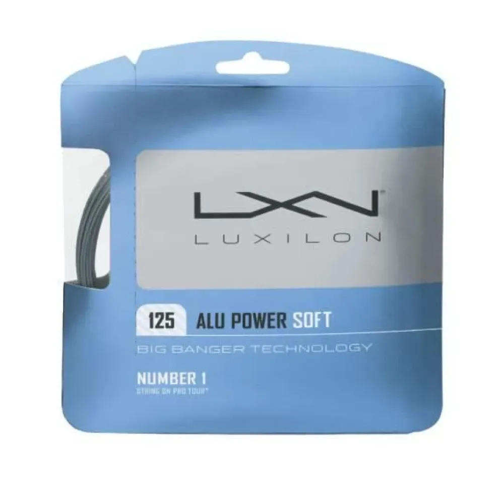 Alu Power Soft 12.2 M Tennis Single String Silver 1.25 mm - Luxilon - FashionsVida