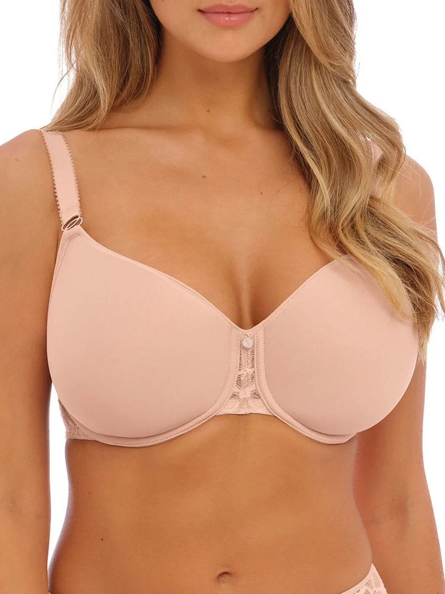 Womens Reflect Moulded Spacer Bra - Beige Polyamide - Size 38f - Fantasie - FashionsVida