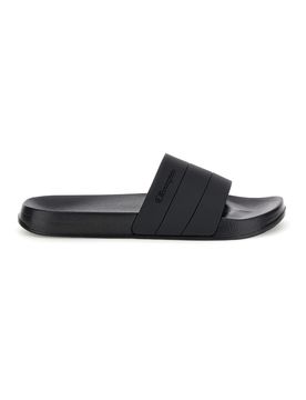 Ciabatte da piscina nero con fascia logata All American Box Slide 44