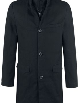Kurzmantel - Coat einreihig - L bis XXL - für Männer - Größe XL - schwarz - Männer - male