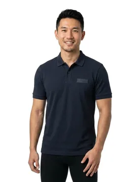 Polo à Manches Courtes Paddy Structure 10280616 Green Dark Blue 3XL - BOSS - FashionsVida