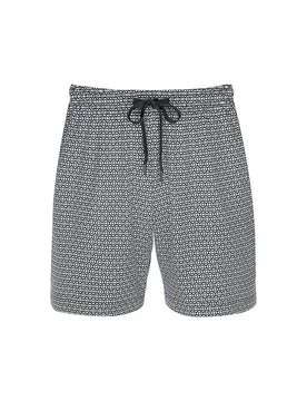 Pyjamashorts ROUND GEO thunder grey blau S herren - Mey - FashionsVida