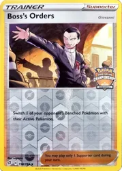 Pokemon Rebel Clash 154/192 Boss's Orders [Giovanni] (Regional League Promo)