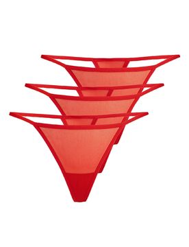 TEYLI Tanga 'Paski' rojo