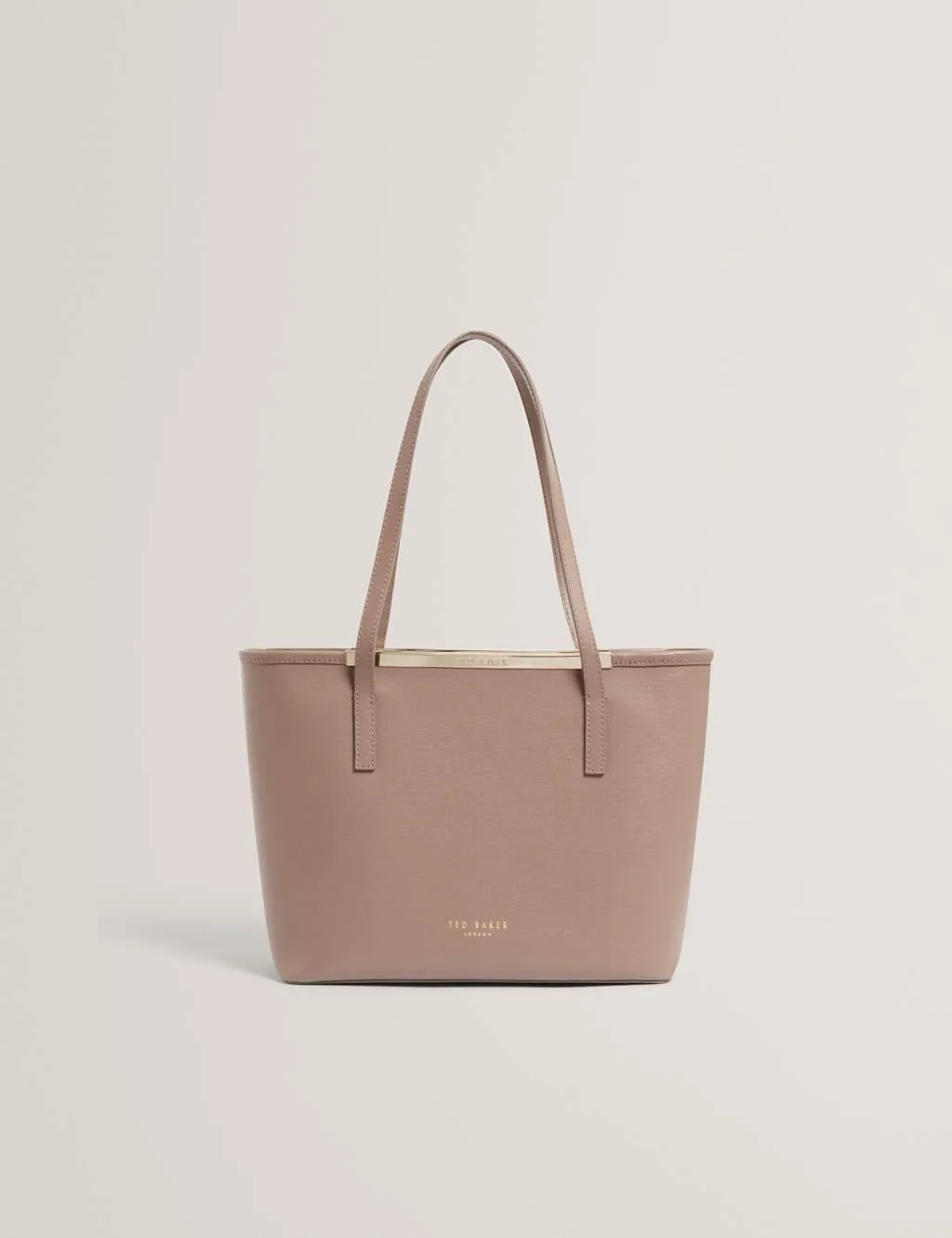 Leather Shoulder Shopper Taupe female - Ted baker - FashionsVida