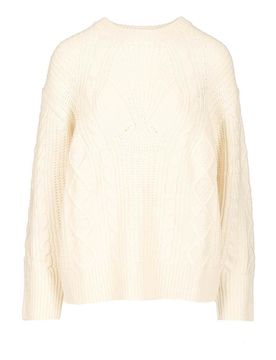 Maglione a maglia via cavo