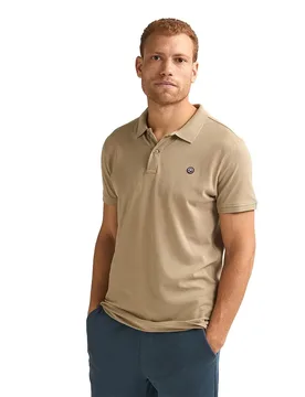 Polo à Manches Courtes M-ros-pol002 Light Tan L - Petrol industries - FashionsVida