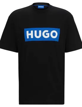 Hugo T-shirt à Manches Courtes Nico Blue Black L