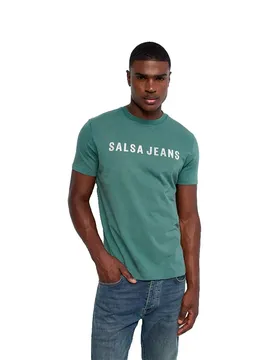 T-shirt à Manches Courtes 21011869 Medium Green V2 M