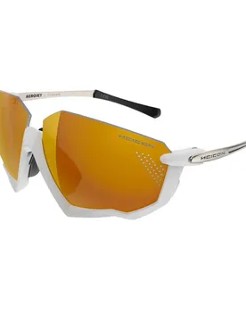 Occhiali Da Sole Aerojet Titanium Metal White / Bronze