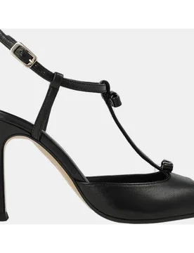 Sandalias negras mujer en piel| Elegante - Lodi - FashionsVida