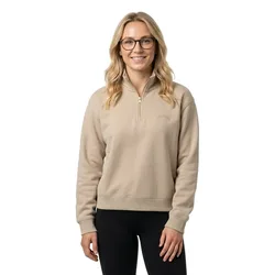 Sweat à Demi-zip Essential Logo Embroidered Feather Grey S