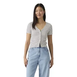 T-shirt à Manches Courtes Muse Penelope Stripe Peacoat XS Femme