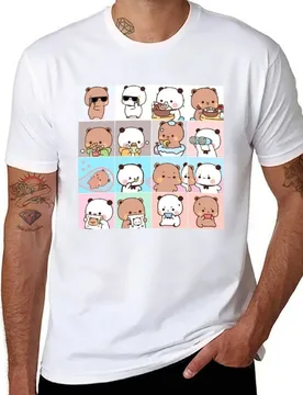 Bubu dudu panda-bubu-bear and panda bubu dudu balloon-PANDA BEAR HUGS LOVE T-Shirt man t shirts for men casual T-Shirt - Aliexpress - FashionsVida