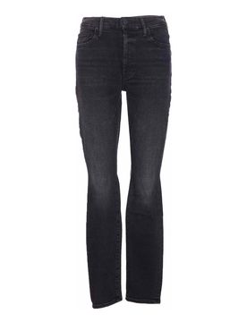 Jeans Looker neri a vita alta