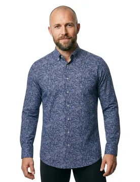Camicia A Maniche Lunghe 15108230 Misty Blue L