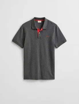 Polo de hombre de manga corta con logo - Gant - FashionsVida