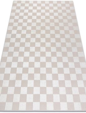 Teppiche Teppich Aura Eb112 Creme - Schachbrett, Strukturel 120x170 Cm 120x170 Cm