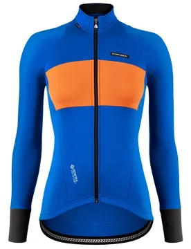 Giacca Lurra Gore-tex Infinium™ Windstopper® Blue / Orange - Etxeondo - FashionsVida