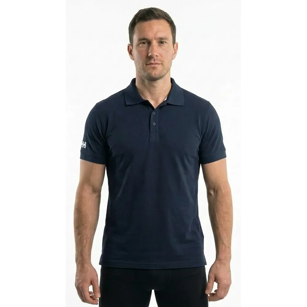 Crewline Short Sleeve Polo Navy M Men - Helly Hansen - FashionsVida