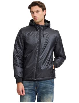 Giacca giubbino nero con cappuccio 20717228