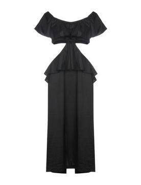 Vestido midi Mujer Negro L Mujer