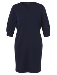 Kleid V-Ausschnitt 3/4 Arm female