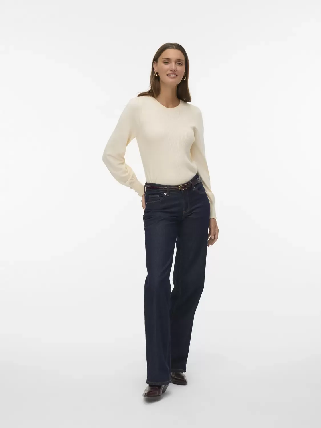 VMNEW HOLLY LS O-NECK PULLOVER BOO female - XS - FashionsVida