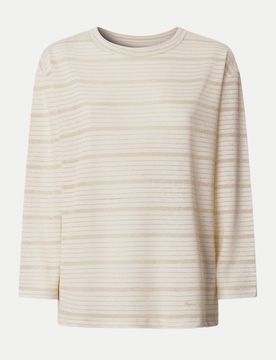 Langarmshirt CAROLA Beige M