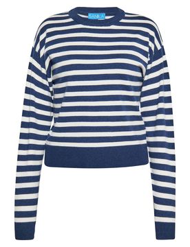 SANIKA Jersey navy / blanco
