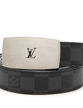 Damier Graphite Ceinture Belt - Louis Vuitton - FashionsVida