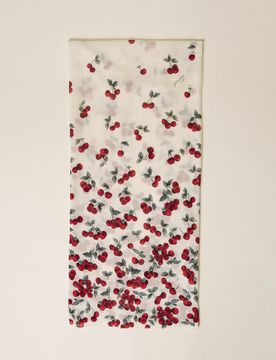 Étole avec imprimé cerises