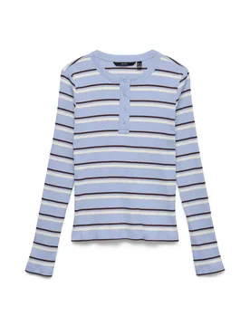 VMKATIE LS O-NECK TOP JRS GA female - L - FashionsVida