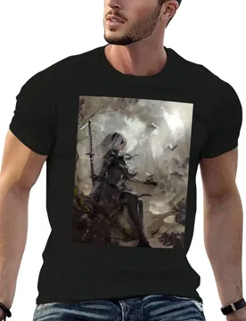 Nier Automata T-Shirt man t shirts cotton man t shirts for men funny t shirts dark humor T-shirt - Aliexpress - FashionsVida